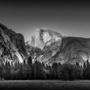 Ode to Ansel — Half Dome Highlights (B&W)